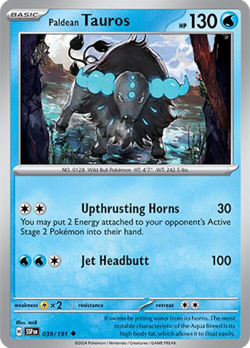 Paldean Tauros (039/191) [Scarlet & Violet: Surging Sparks] - The Mythic Store | 24h Order Processing