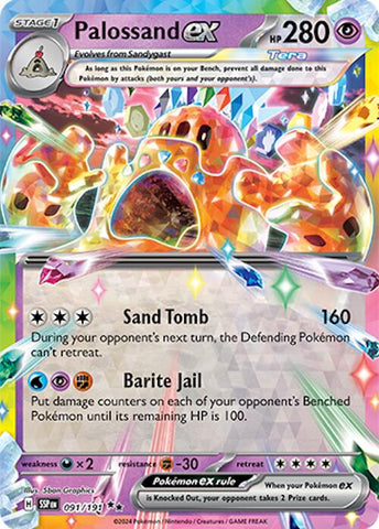 Palossand ex (091/191) [Scarlet & Violet: Surging Sparks] - The Mythic Store | 24h Order Processing