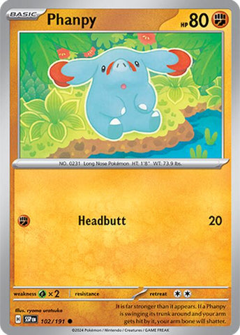 Phanpy (102/191) [Scarlet & Violet: Surging Sparks] - The Mythic Store | 24h Order Processing