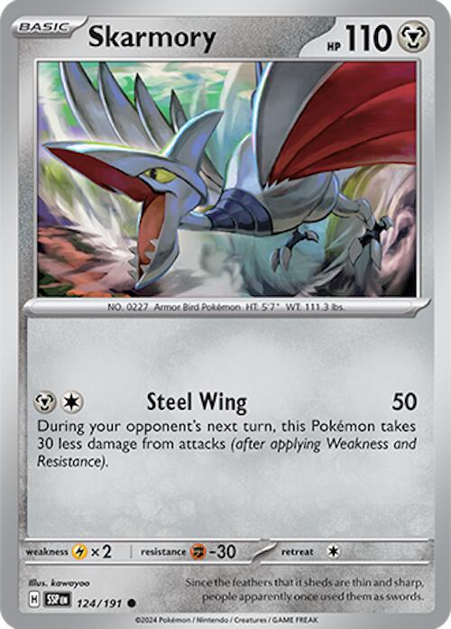 Skarmory (124/191) [Scarlet & Violet: Surging Sparks] - The Mythic Store | 24h Order Processing