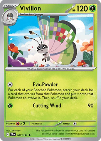 Vivillon (007/191) [Scarlet & Violet: Surging Sparks] - The Mythic Store | 24h Order Processing