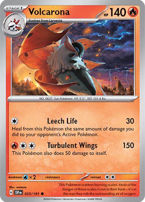 Volcarona (025/191) [Scarlet & Violet: Surging Sparks] - The Mythic Store | 24h Order Processing
