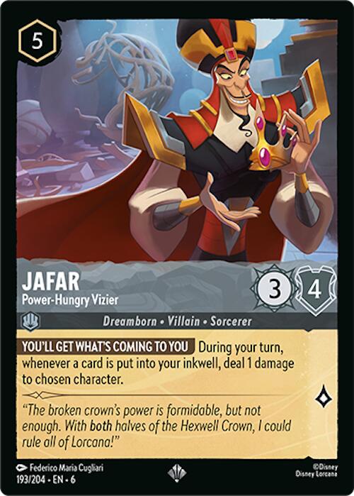 Jafar - Power-Hungry Vizier (193/204) [Azurite Sea] - The Mythic Store | 24h Order Processing