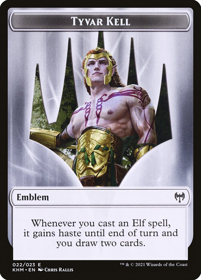 Treasure // Tyvar Kell Emblem Double-Sided Token [Kaldheim Tokens] - The Mythic Store | 24h Order Processing