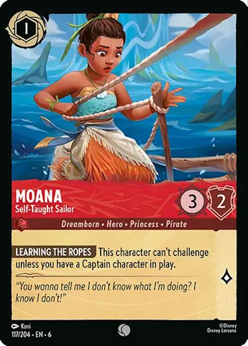 Moana - Self-Taught Sailor (117/204) [Azurite Sea] - The Mythic Store | 24h Order Processing