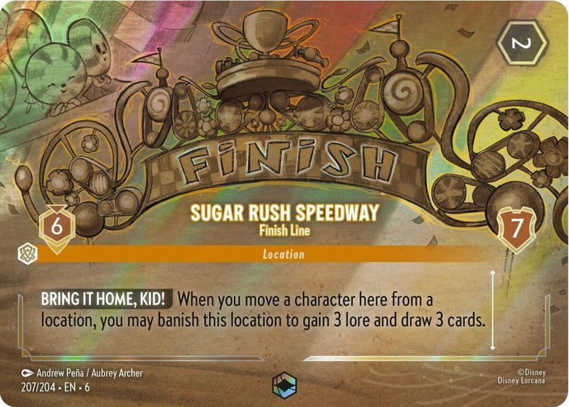 Sugar Rush Speedway - Finish Line (Enchanted) (207/204) [Azurite Sea] - The Mythic Store | 24h Order Processing