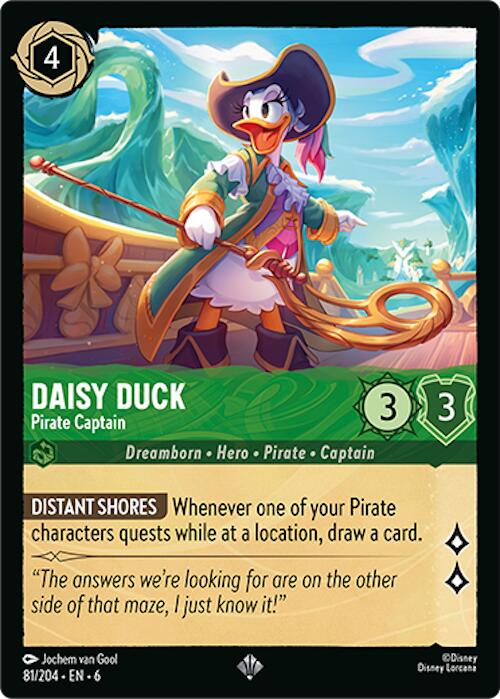 Daisy Duck - Pirate Captain (81/204) [Azurite Sea] - The Mythic Store | 24h Order Processing