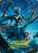 Kiora, the Rising Tide Art Card (30/54) (Gold-Stamped Signature) [Foundations Art Series] - The Mythic Store | 24h Order Processing
