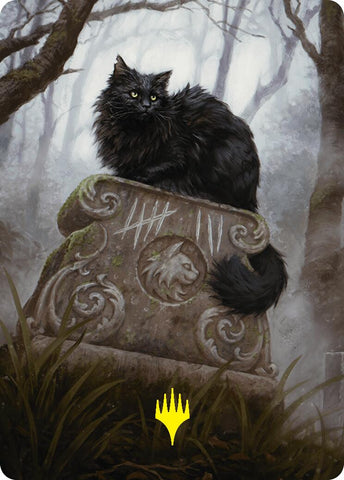 Nine-Lives Familiar 2 Art Card (36/54) (Gold-Stamped Planeswalker Symbol) [Foundations Art Series] - The Mythic Store | 24h Order Processing