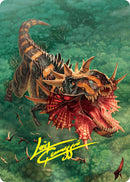 Gigantosaurus Art Card (53/54) (Gold-Stamped Signature) [Foundations Art Series] - The Mythic Store | 24h Order Processing
