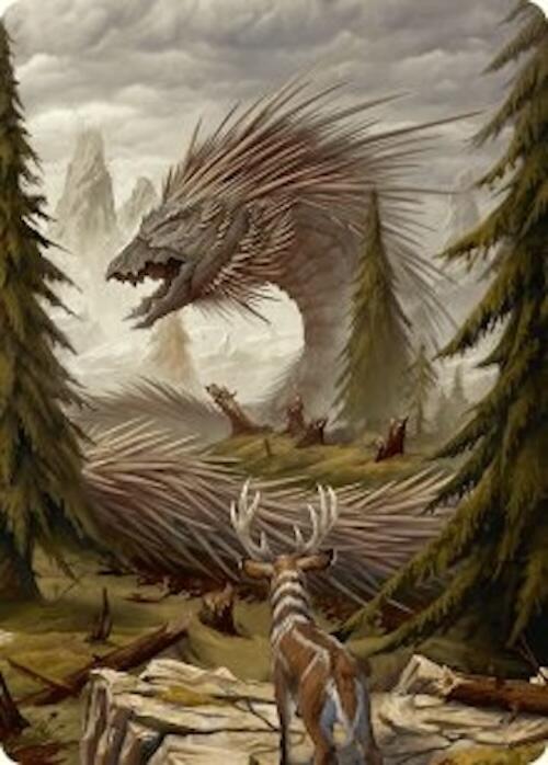 Quilled Greatwurm Art Card (44/54) [Foundations Art Series] - The Mythic Store | 24h Order Processing