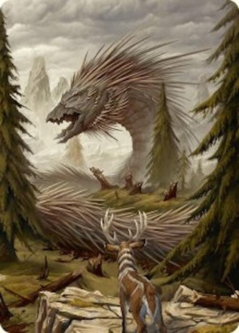 Quilled Greatwurm Art Card (44/54) [Foundations Art Series] - The Mythic Store | 24h Order Processing