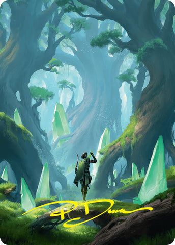 Forest Art Card (25/54) (Gold-Stamped Signature) [Foundations Art Series] - The Mythic Store | 24h Order Processing