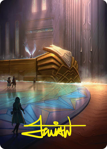 Plains Art Card (21/54) (Gold-Stamped Signature) [Foundations Art Series] - The Mythic Store | 24h Order Processing