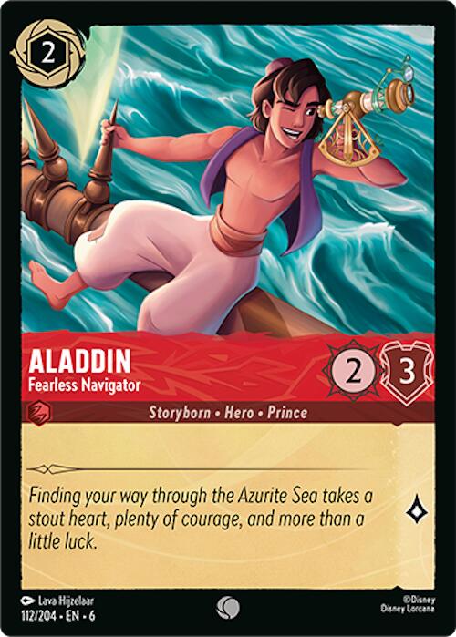 Aladdin - Fearless Navigator (112/204) [Azurite Sea] - The Mythic Store | 24h Order Processing