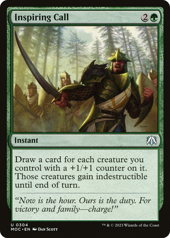 Inspiring Call [March of the Machine Commander] - The Mythic Store | 24h Order Processing