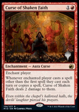 Curse of Shaken Faith (Promo Pack) [Innistrad: Midnight Hunt Promos] - The Mythic Store | 24h Order Processing