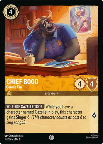 Chief Bogo - Gazelle Fan (11/204) [Azurite Sea] - The Mythic Store | 24h Order Processing
