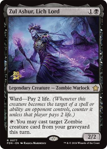 Zul Ashur, Lich Lord [Foundations Prerelease Promos] - The Mythic Store | 24h Order Processing