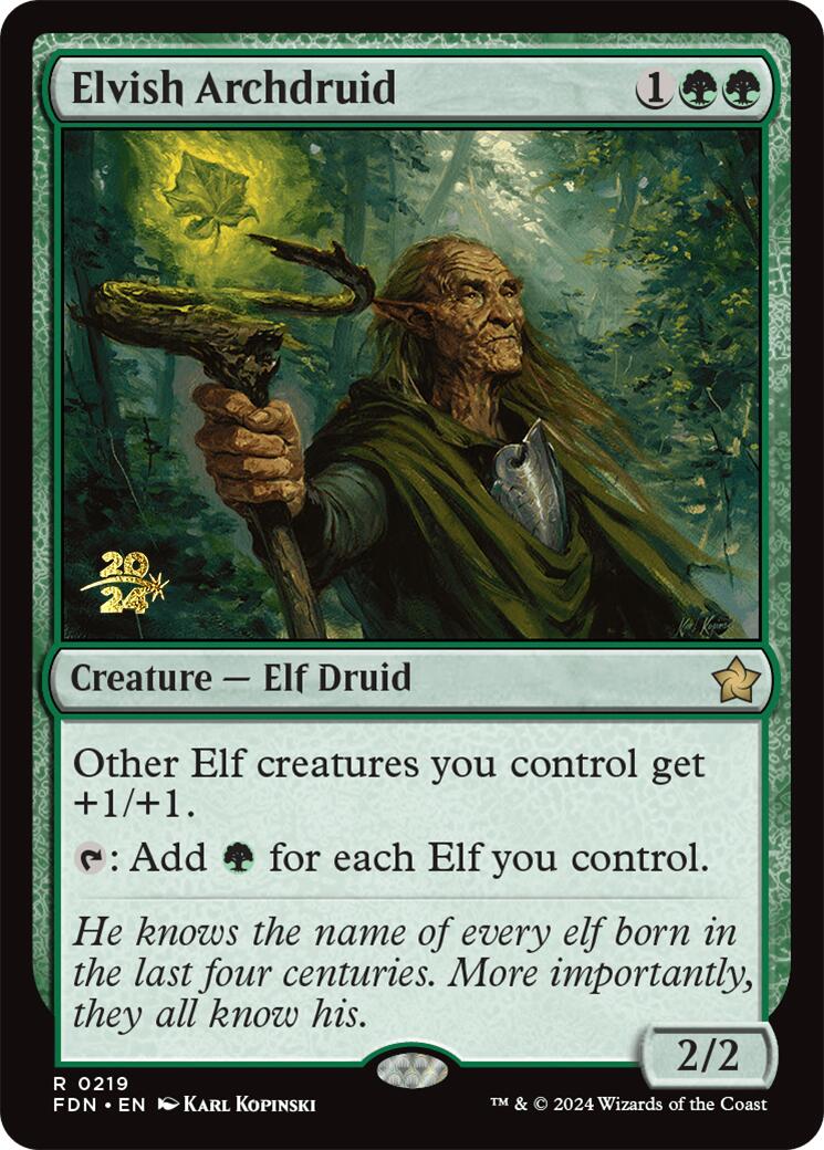 Elvish Archdruid [Foundations Prerelease Promos] - The Mythic Store | 24h Order Processing