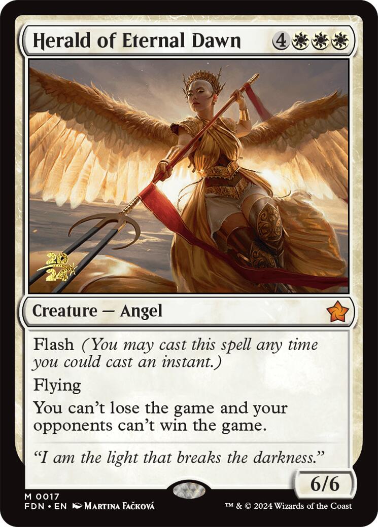 Herald of Eternal Dawn [Foundations Prerelease Promos] - The Mythic Store | 24h Order Processing