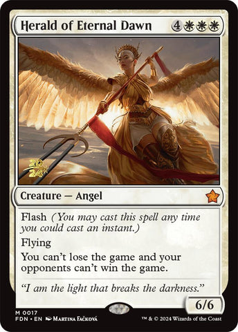 Herald of Eternal Dawn [Foundations Prerelease Promos] - The Mythic Store | 24h Order Processing