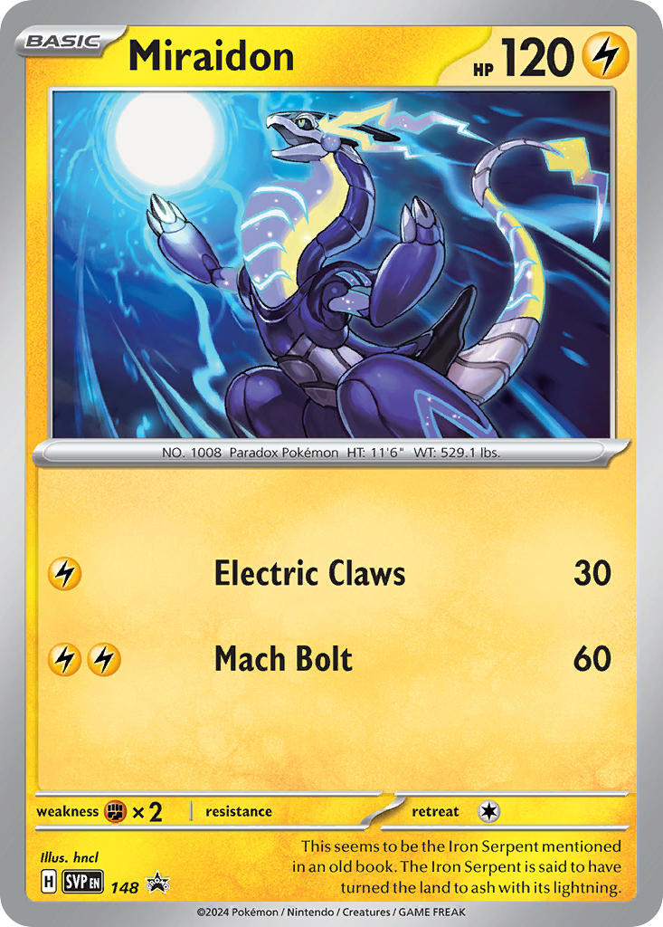 Miraidon (148) [Scarlet & Violet: Black Star Promos] - The Mythic Store | 24h Order Processing