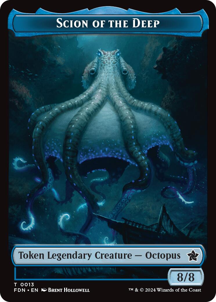 Scion of the Deep // Koma's Coil Doubled-Sided Token [Foundations Tokens] - The Mythic Store | 24h Order Processing