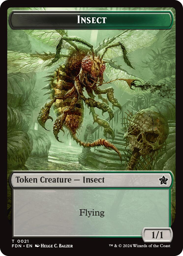 Zombie // Insect Doubled-Sided Token [Foundations Tokens] - The Mythic Store | 24h Order Processing