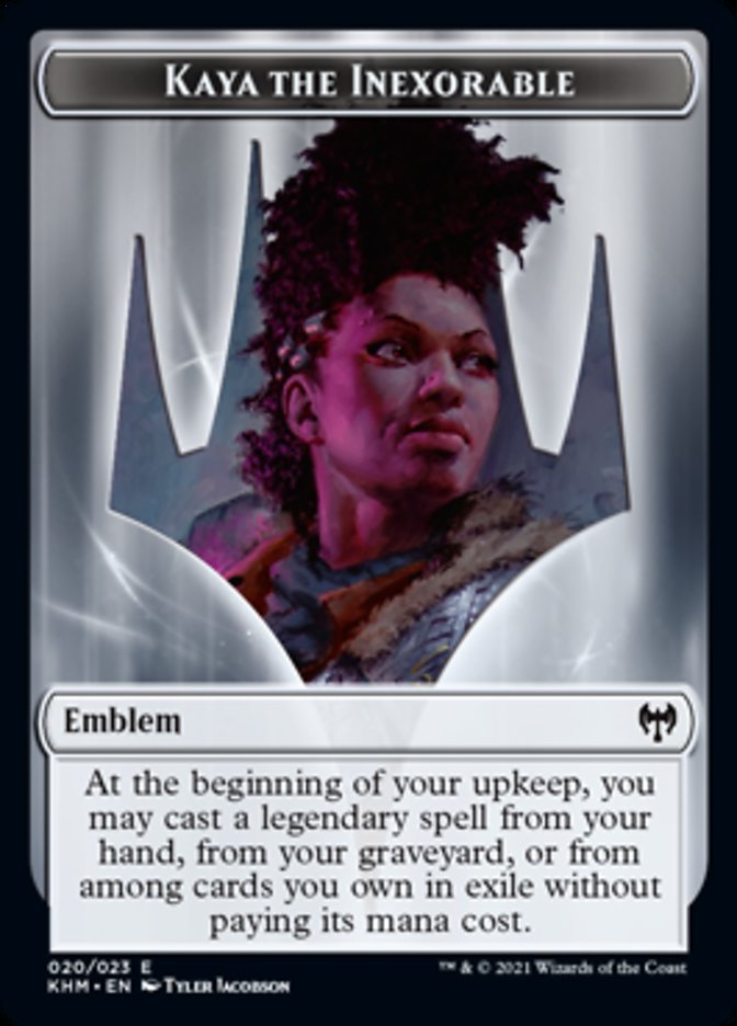 Kaya the Inexorable Emblem [Kaldheim Tokens] - The Mythic Store | 24h Order Processing