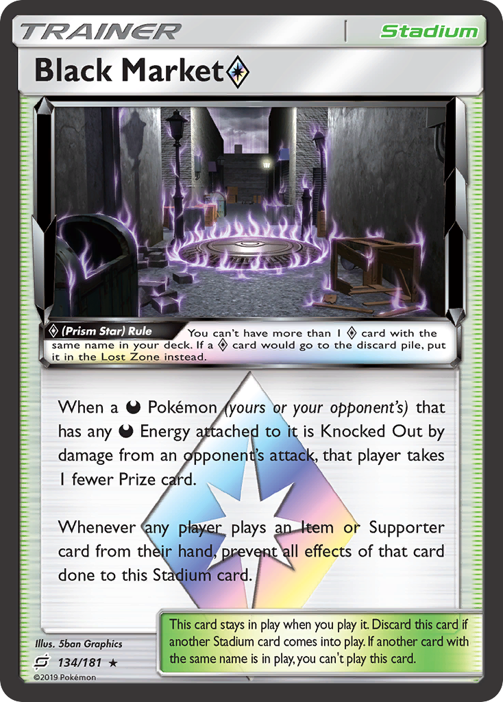 Black Market (134/181) (Prism Star) [Sun & Moon: Team Up] - The Mythic Store | 24h Order Processing