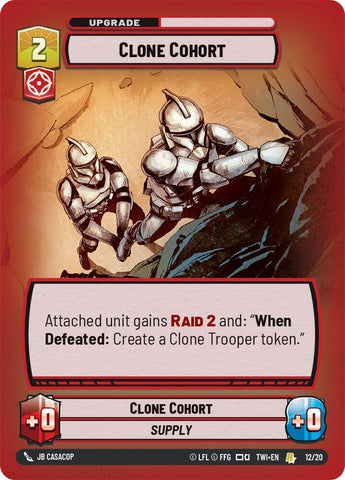 Clone Cohort (12/20) (12/20) [Twilight of the Republic: Weekly Play] - The Mythic Store | 24h Order Processing