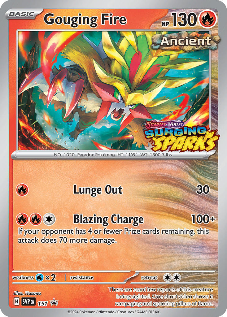 Gouging Fire (151) [Scarlet & Violet: Black Star Promos] - The Mythic Store | 24h Order Processing
