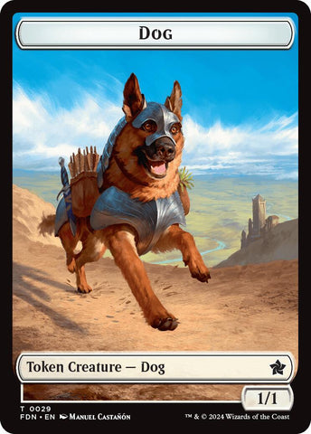 Dog // Beast (0033) Double-Sided Token [Foundations Tokens] - The Mythic Store | 24h Order Processing