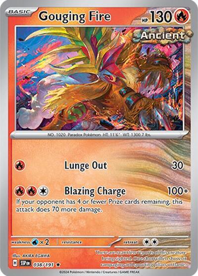 Gouging Fire (038/191) (Deck Exclusives) [Scarlet & Violet: Surging Sparks] - The Mythic Store | 24h Order Processing