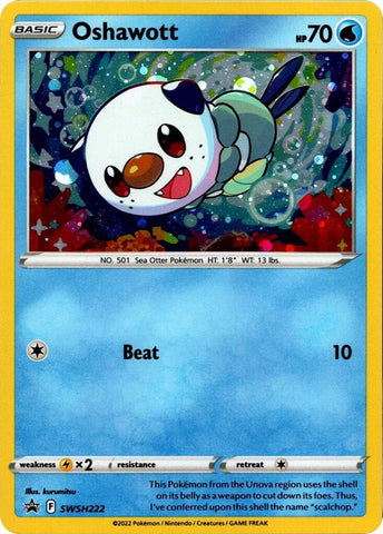 Oshawott (SWSH222) (Cosmo Holo) [Sword & Shield: Black Star Promos] - The Mythic Store | 24h Order Processing