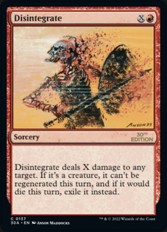 Disintegrate [30th Anniversary Edition] - The Mythic Store | 24h Order Processing