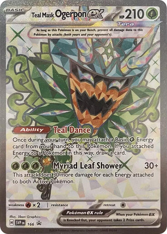 Teal Mask Ogerpon ex (166) [Scarlet & Violet: Black Star Promos] - The Mythic Store | 24h Order Processing