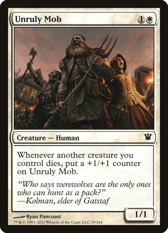 Unruly Mob [Innistrad] - The Mythic Store | 24h Order Processing