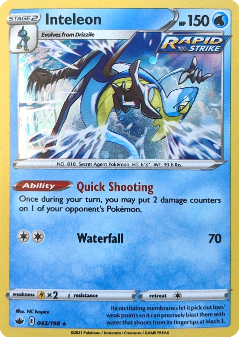 Inteleon (043/198) (Cosmos Holo) [Sword & Shield: Chilling Reign] - The Mythic Store | 24h Order Processing