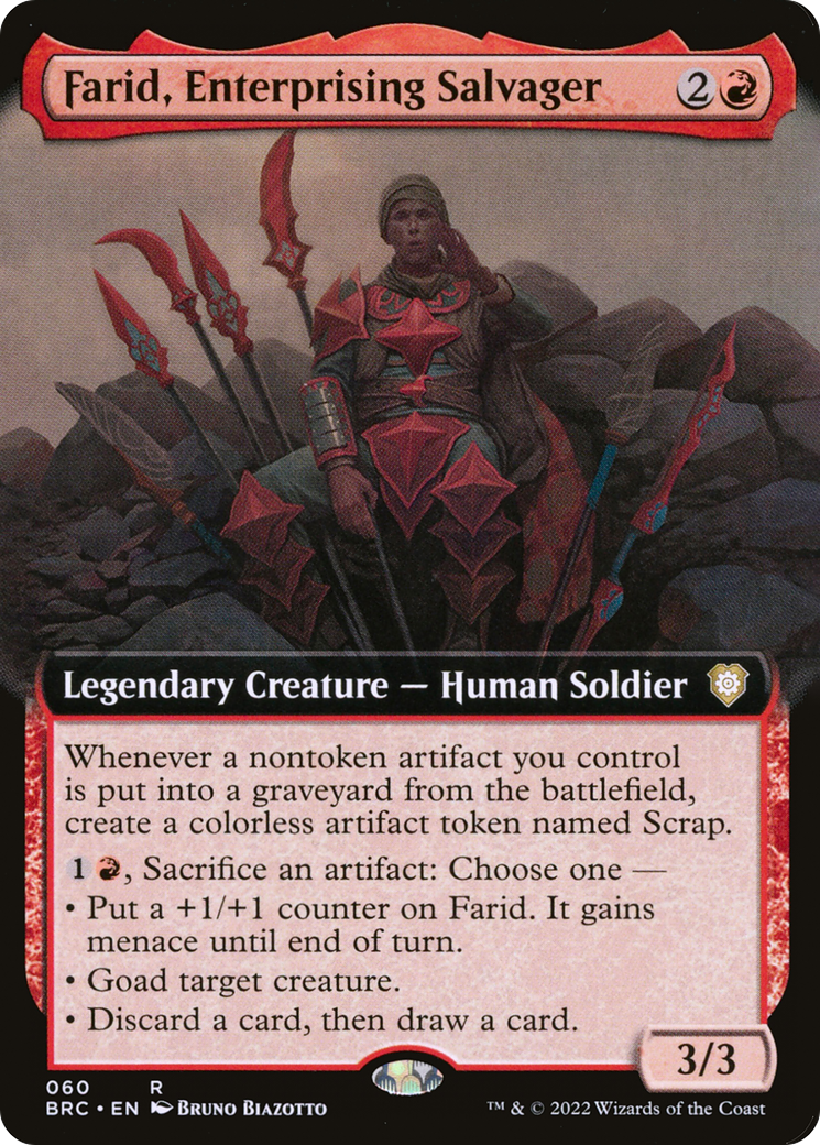 Farid, Enterprising Salvager (Extended Art) [The Brothers' War Commander] - The Mythic Store | 24h Order Processing