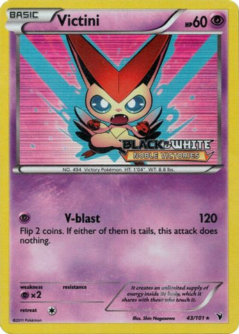 Victini (43/101) (Prerelease Promo) [Black & White: Black Star Promos] - The Mythic Store | 24h Order Processing
