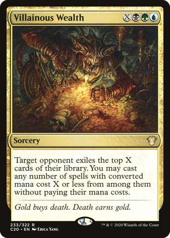 Villainous Wealth [Commander 2020] - The Mythic Store | 24h Order Processing