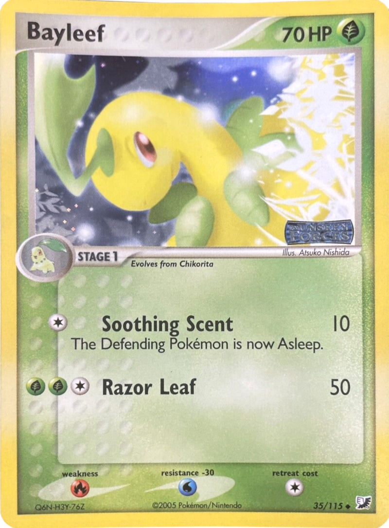 Bayleef (35/115) (Stamped) [EX: Unseen Forces] - The Mythic Store | 24h Order Processing
