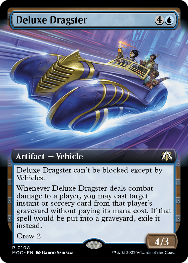 Deluxe Dragster (Extended Art) [March of the Machine Commander] - The Mythic Store | 24h Order Processing
