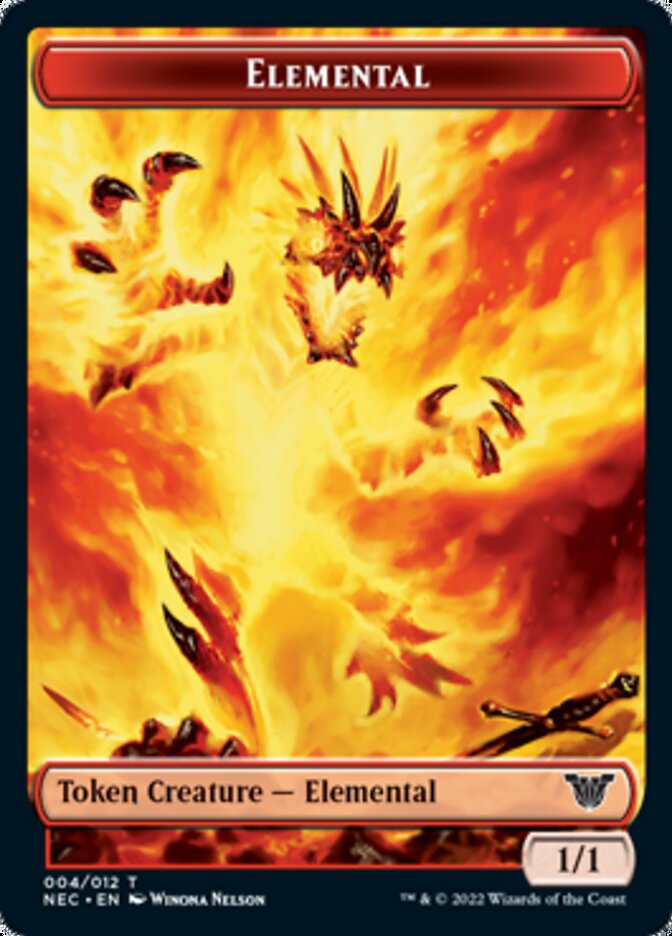 Elemental // Spirit (009) Double-Sided Token [Kamigawa: Neon Dynasty Commander Tokens] - The Mythic Store | 24h Order Processing