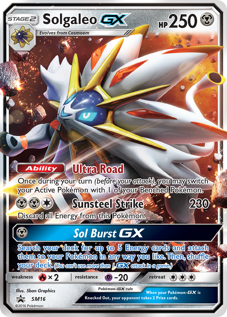 Solgaleo GX (SM16) [Sun & Moon: Black Star Promos] - The Mythic Store | 24h Order Processing