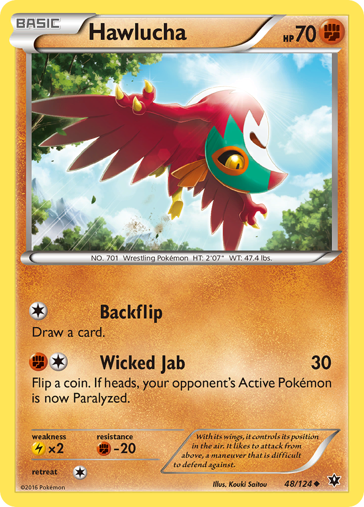 Hawlucha (48/124) [XY: Fates Collide] - The Mythic Store | 24h Order Processing