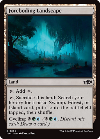 Foreboding Landscape [Tarkir: Dragonstorm Commander] - The Mythic Store | 24h Order Processing