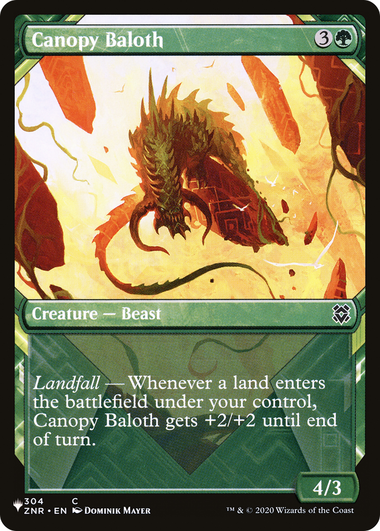 Canopy Baloth (Showcase) [The List] - The Mythic Store | 24h Order Processing